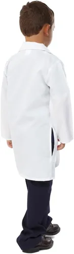 Vista 2 de Dress Up America Abrigo de laboratorio para niños, blanco, personalizable