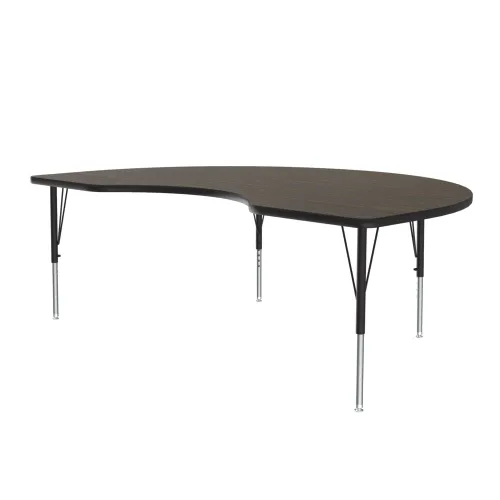 Vista 60 de Correll - Mesa de actividades rectangular Econoline de 30 x 60 pulgadas, parte superior de melamina de granito gris, altura ajustable