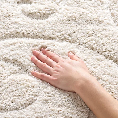 Vista 46 de SAFAVIEH Florida Shag Collection - Alfombra decorativa, 2 x 3 pies, color crema y beige, diseño de volutas, no desprende pelusa y fácil de limpiar