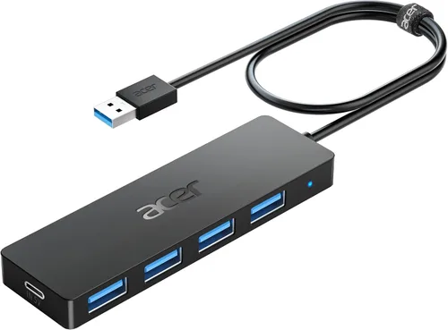 Vista 12 de Acer Hub USB 4 Puertos, Hub USB 3.0 Múltiple, Divisor USBA para Laptop con Puerto de Alimentación Tipo C, Extensor para Laptop de Puerto A, PC