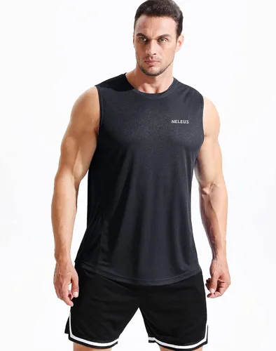 Vista 2 de NELEUS Camiseta sin mangas Dry Fit para hombre