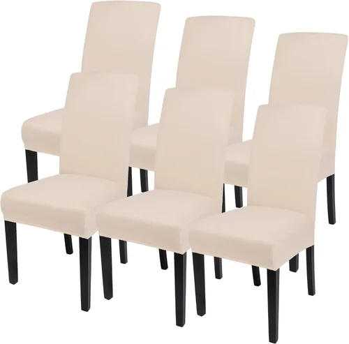 Vista 27 de SearchI Juego de 2 fundas elásticas para sillas Parsons de comedor, fundas elásticas con estampado de elastano, extraíbles, lavables, fundas