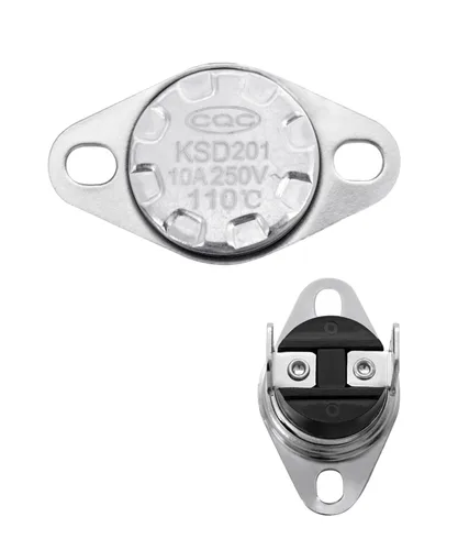 Vista 10 de KSD201 70 Fusible térmico para termostato de microondas para microondas GE, interruptor térmico universal normalmente cerrado, reemplazo