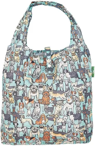 Vista 28 de ECO CHIC Bolsas plegables reutilizables para comestibles, bolsa de compras ligera, reciclada y reutilizable, bolsa plegable impermeable Gafas Gatos