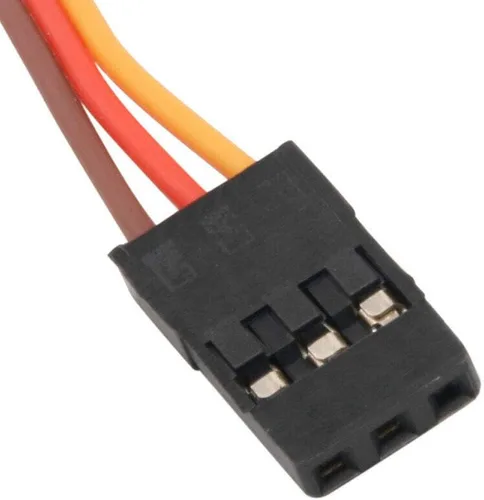 Vista 6 de Cable de extensión servo de 3 pines de 3.9 in/4 pulgadas, 3.93 pulgadas, hembra a macho, conector de cable JR para control remoto de aviones