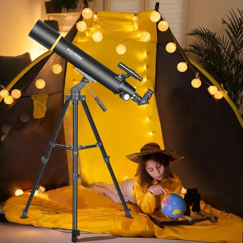 Vista 6 de Telescopios para adultos Astronomía, 3.150 in de apertura 35.433 in telescopio refractor profesional para niños y principiantes, telescopio de viaje