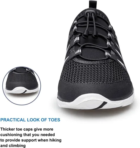 Vista 5 de Zapatos de agua para hombres y mujeres, zapatos de senderismo al aire libre, secado rápido, zapatos acuáticos de playa para deportes acuáticos