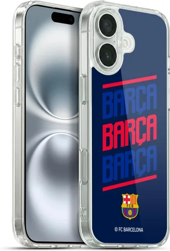 Vista 180 de Head Case Designs Funda de gel suave con licencia oficial del FC Barcelona Barca Crest Graphics [protección de grado militar] compatible con Apple