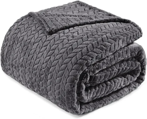 Vista 22 de Exclusivo Mezcla Manta de forro polar para sofá, 50 x 70 pulgadas, camello