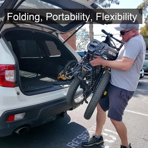 Vista 4 de 2026 AWD Electric Bike for Adults Dual Motor 5000W/3000W/1500W Peak 40MPH/32MPH Fast Ebike, Up to 70 /90 /160 Miles Long Range, 26" Full Suspension