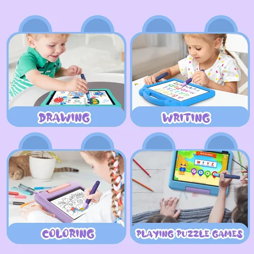 Vista 7 de Mixoo - Bolígrafos para pantallas táctiles con correas para niños, paquete de 2 lápices capacitivos antideslizantes para niños, compatible con iPad