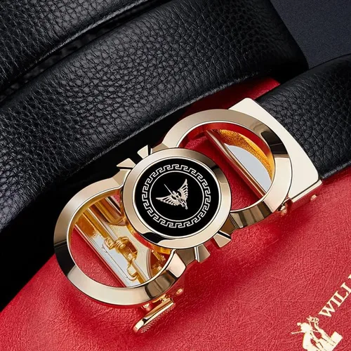 Vista 9 de VANNANBA Ratchet Leather Belt for MenFashion Belt Men Automatic Bucklewith Elegant Gift Box