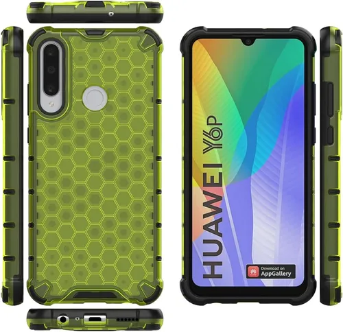 Vista 129 de Pzwoxukhov Funda compatible con Huawei Nova 3i, compatible con Huawei P Smart+ 2018 Honeycomb Anti-Drop Shock-Absorbing Case Negro