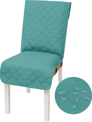 Vista 10 de Yonus Funda impermeable para silla de comedor, funda para silla de oficina, funda resistente al agua para silla de comedor, funda para silla