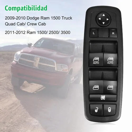 Vista 7 de BASIKER Interruptor de ventana principal del conductor para Dodge Ram 1500