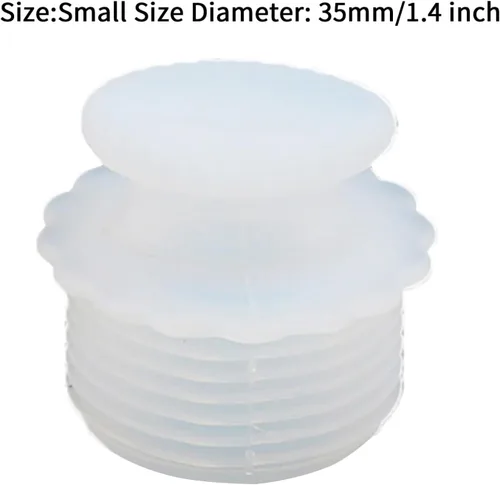Vista 2 de dPois Tapón de silicona sellado seguro tapón de corcho tapa tapa botella tapón de corcho para frasco de vacío reemplazar accesorios de hervidor
