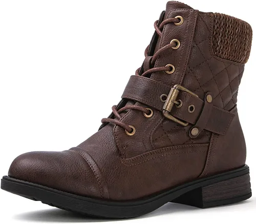 Vista 6 de GLOBALWIN Botines de Tobillo para Mujeres Botas de Combate de Moda