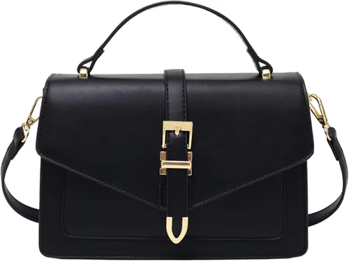 Vista 14 de Travistar Bolsos cruzados para mujer de moda - Pequeño bolso cruzado de hombro con 2 correas, bolso de mano de cuero, bolso de noche de embrague