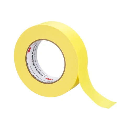 Vista 10 de 3M 6654 Cinta adhesiva amarilla de 36 mm x 55 m 06654 Cinta adhesiva para el acabado de automóviles-36 mm