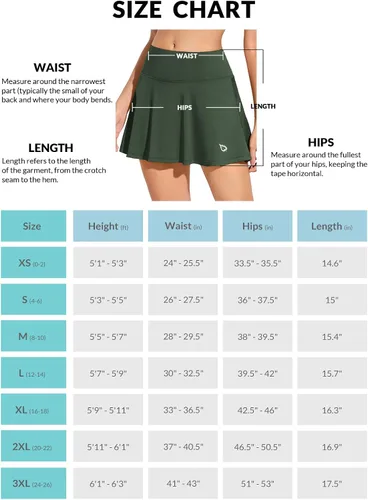 Vista 6 de BALEAF - Faldas de tenis plisadas para mujer, faldas pantalón de golf atléticas, con bolsillos, para correr, entrenar y hacer deportes