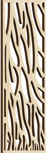 Vista 127 de 9 3/8"W x 24 3/8"H x 1/4"T Bristol Decorativos Paneles de Pared de Madera Calado, Cereza