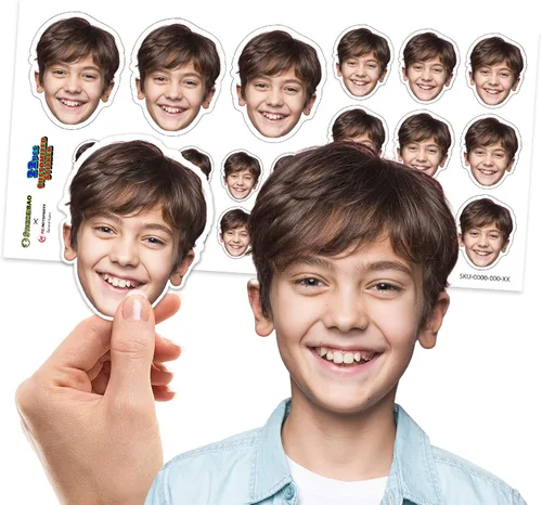 Vista 9 de MC MOTOPARTS Juego de 4 calcomanías de vinilo con diseño de imagen de fotos personalizadas, para niños, niños, niñas, bebés, bonitas imágenes