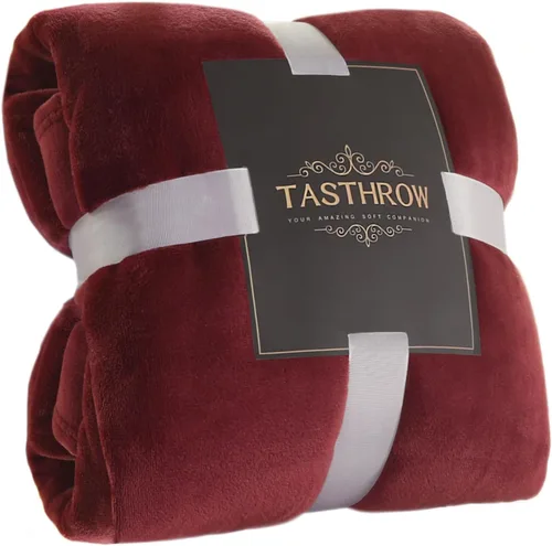 Vista 14 de TASTHROW - Manta decorativa de vellón de franela, grande, acogedora, ligera, gruesa, para todas las estaciones, adecuada para mujeres, hombres