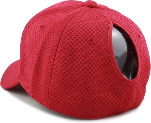 Vista 5 de The Hat Depot - Gorra de béisbol para mujer, diseño de cola de caballo