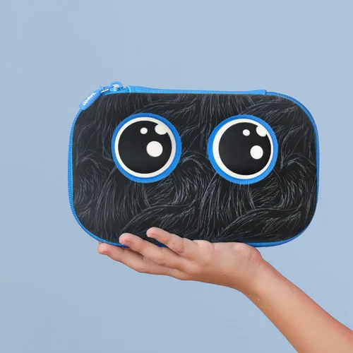 Vista 6 de ZIPIT Caja de lápices Beast para niños, estuche divertido de gran capacidad para la escuela, caja organizadora de papelería, color negro