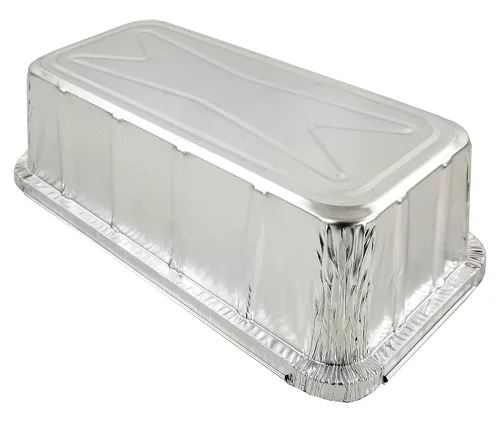 Vista 5 de D&W Fine Pack A86 - Moldes para pan/pan con tapa de cúpula (paquete de 100 juegos) de papel de aluminio con cierre (IVC)