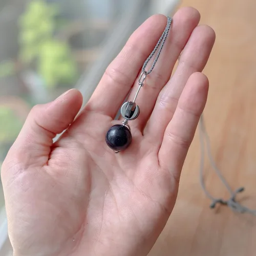 Vista 7 de Collar estimulante para el apoyo en la extracción de cabello y piel Collar táctil personalizado, joyería para hacer nudos y girar