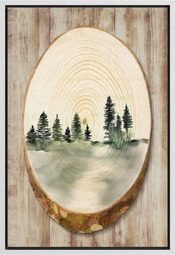 Vista 7 de IDEA4WALL Lienzo enmarcado para pared, decoración occidental, collage de polígonos de diamantes, paneles geométricos abstractos de madera, arte