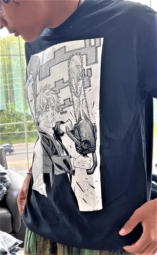 Vista 3 de Denji Makima Chainsaw Devil Manga Anime Camiseta