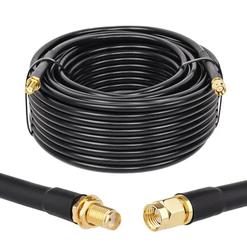 Vista 20 de XRDS -RF Cable SMA de 1 pie, cable de extensión SMA con conector SMA macho a SMA hembra de 50 ohmios KMR240 cable coaxial SMA de baja pérdida