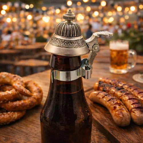 Vista 2 de Oktoberfest Party Favor Beer Bottle Stein Tapa