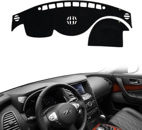 Vista 27 de AUQDD Alfombrilla de Cubierta del Tablero Compatible con La-nd Rover LR3 2005 2006 2007 2008 2009 /2010-2016 LR4, 2006-2009 Range Rover