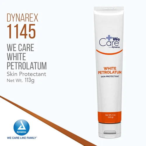 Vista 3 de Dynarex Petrolatum blanco, gelatina de petróleo para piel seca, dañada o agrietada, jalea de petróleo blanca calmante para irritaciones menores