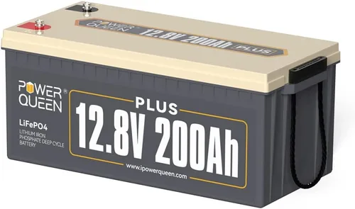 Vista 18 de Power Queen 12.8 V 50 Ah Batería LiFePO4 de actualización, celdas de batería de litio de grado A con BMS de 50 A, hasta 15000 ciclos, portátil