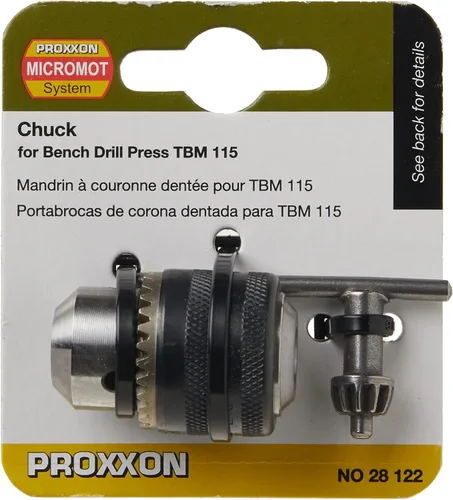 Vista 2 de Proxxon 28122 Chuck para brocas de hasta 15/64 pulgadas para TBM 115