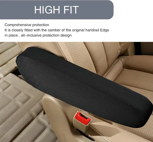 Vista 3 de Pack-2 Funda para reposabrazos de asiento delantero de automóvil, cómoda funda protectora para reposabrazos, funda elástica para reposabrazos