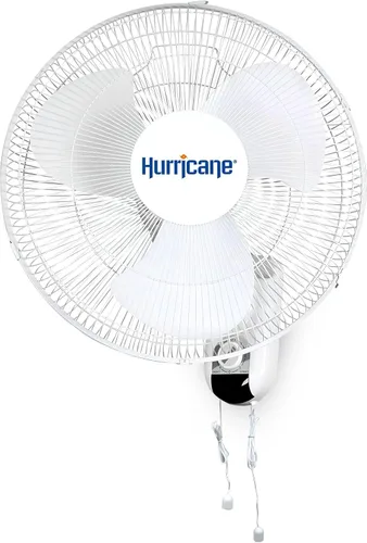 Vista 11 de Ventilador de pared de metal oscilante Hurricane Pro de alta velocidad con 3 velocidades, color negro, de 20 pulgadas - Unidad de enfriamiento