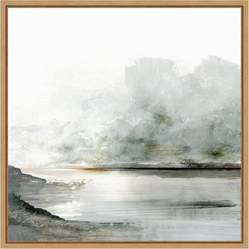 Vista 10 de Amanti Art Lienzo enmarcado para pared, 16 x 16 Ebb por Dan Hobday, lienzo enmarcado para pared, obras de arte de paisajes, decoración tradicional