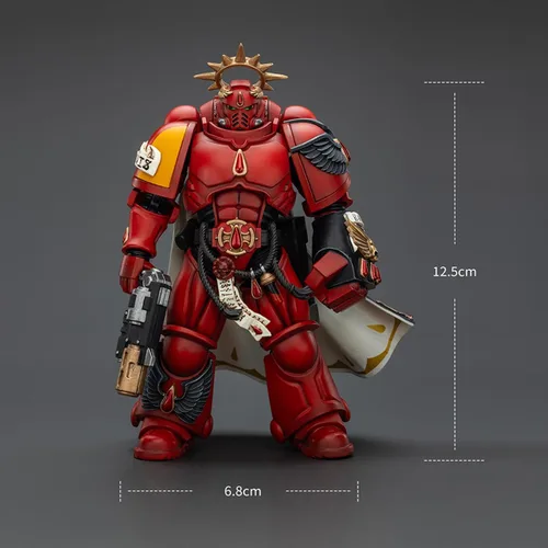 Vista 3 de JOYTOY 1/18 Warhammer 40,000 Figura de acción Blood Angels Capitán con pistola Inferno y colección Power Fist Modelo Pre-Order