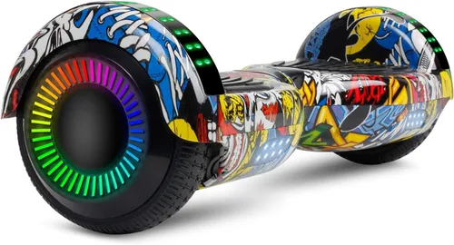 Vista 13 de LIEAGLE Scooter with Bluetooth Speakers and Colorful Wheel Hub Lights 6.5"&8.5"Hoverboard All-terrain Self-balancing Scooter for Kids Adults