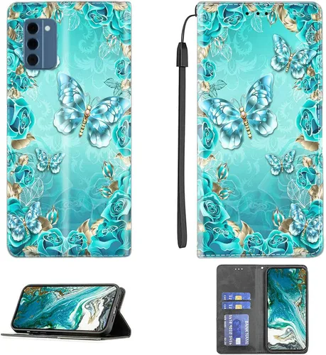 Vista 160 de Aroepurt Funda para UMIDIGI G1 Plus compatible con UMIDIGI G1 Plus Funda para teléfono Funda de piel sintética con función atril magnética CPT15