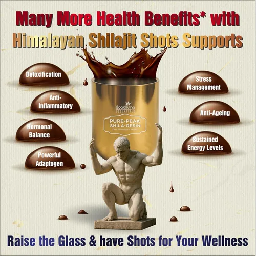 Vista 6 de Resina Shilajit pura del Himalaya Alta potencia para hombres y mujeres 75 porciones para resistencia y construcción muscular, más de 85