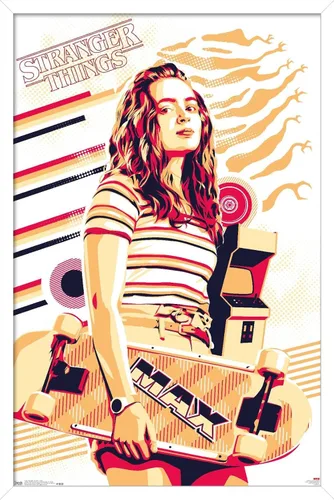 Vista 8 de Trends International Netflix Stranger Things: Season 3 - Póster de pared máximo, 14.725 x 22.375 pulgadas, versión enmarcada de madera de granero