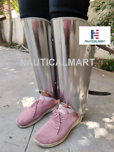 Vista 6 de NauticalMart Armadura gótica medieval de caballero grietas de acero, disfraz renacentista