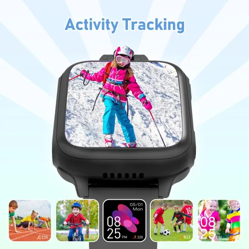 Vista 3 de Awatty Reloj Inteligente para Niños, Reloj para Niños con 26 Juegos Cámara Grabadora de Video Música Alarma Calculadora Calendario Linterna