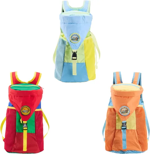 Vista 3 de Mochila plegable, mochila ligera de senderismo para hombres y mujeres, mochila pequeña plegable resistente al agua de 18 litros con diseño de bloque